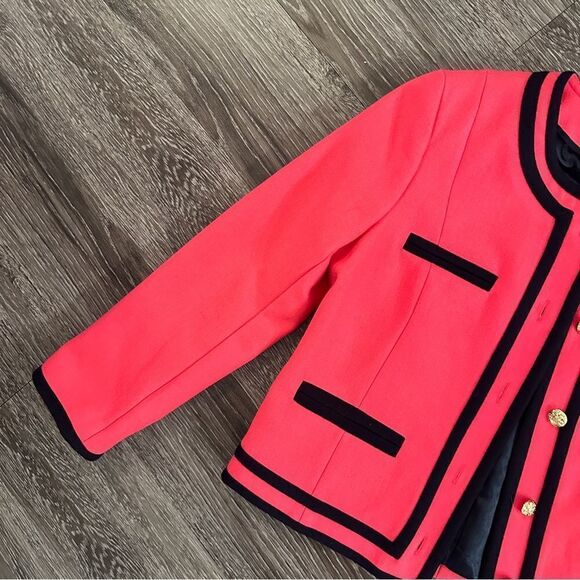 J. Crew Lady Jacket in Berry Double-Serge Wool - Picture 2 of 10